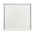 Kunststof Buitendeur 1/2glas b98 x h215 cm Wit RAL 9016 Kunststof Buitendeur 1/2glas b98 x h215 cm Wit RAL 9016