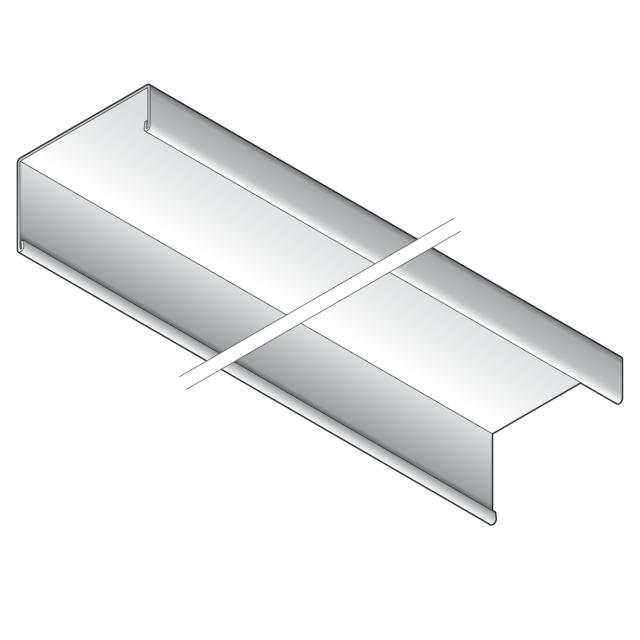 Rockfon Vertiq J-Profiel zwart 0,5 mm L= 3050mm
