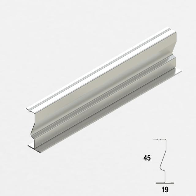 API Z-profiel zonder haak H-45 stramien L= 1490 mm