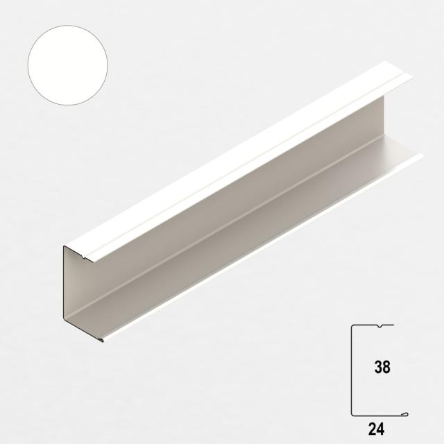 API Randprofiel U-38 s-white L= 1200 mm