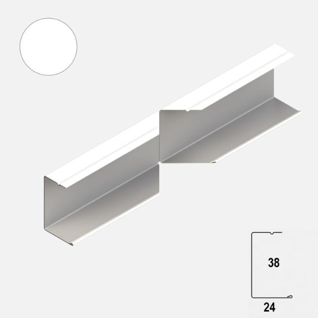 API Hoekelement U-38 s-white L= 1225 mm