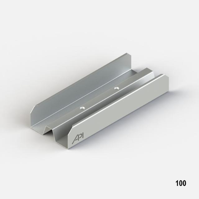 API Lengteverbinder v Omega Plus 100mm L= 200 mm