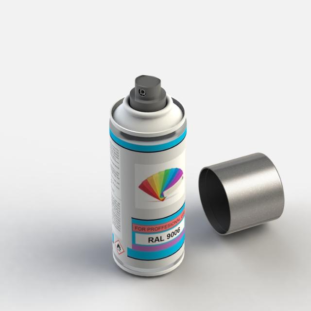 API Verfspuitbus 0,25 kg RAL9006