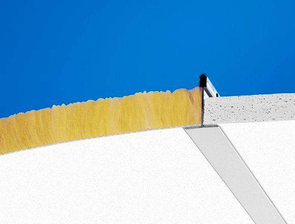 Ecophon Connect Flexiform profiel gecoat white01 L= 2400 mm