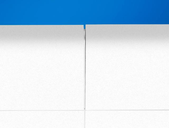 Ecophon Focus Wing E Ext Corner Kit White Frost 1200x200x50mm