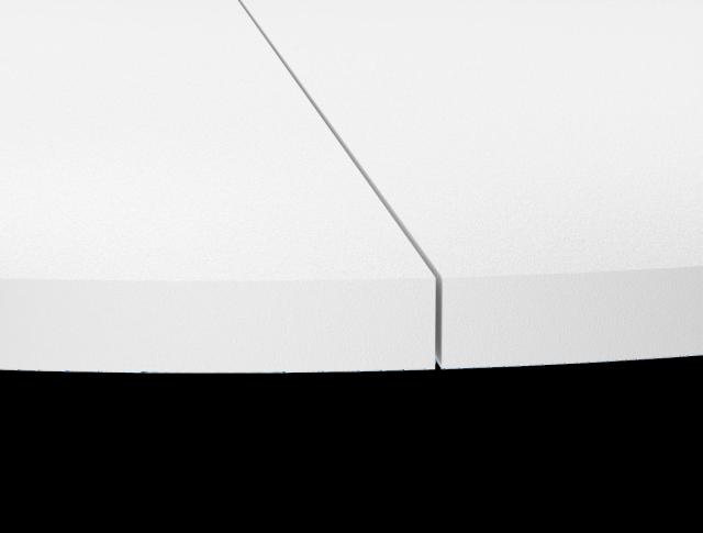 Ecophon Solo Circle XL White Frost 1600x40mm