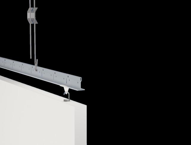 Ecophon Solo Baffle/anchor White Frost 1800x200mm