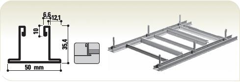 CMC Lengtekoppeling 200 mm voor bandraster 3050