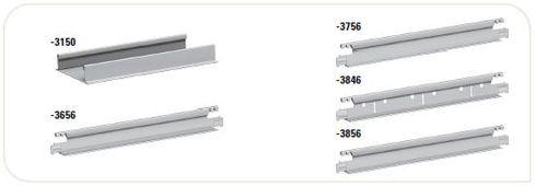 CMC Bandraster 33100 Bandraster 35x100 mm gesleufd om de 300mm wit 001 L= 3600 mm