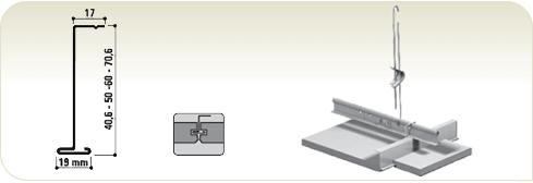 CMC Z-profiel 40x19 mm L= 1720 mm