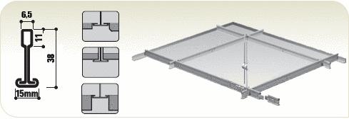 CMC Koppelvinger voor profielen met bead 6,5x11 mm