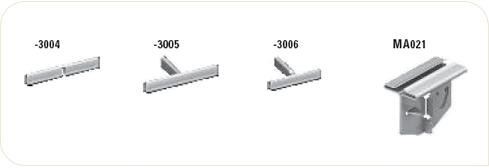 CMC T-verbinder voor profielen met bead 6,5x11 mm met bandraster