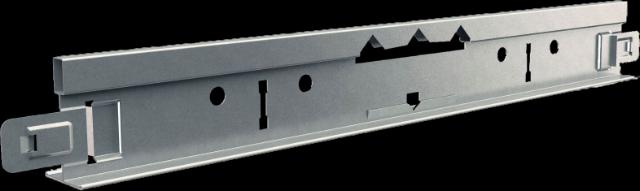 CMC T15 Klik 2750 Univ. hoofdprofiel 38x15 mm gesleufd om de 100mm wit 001 L= 3600 mm
