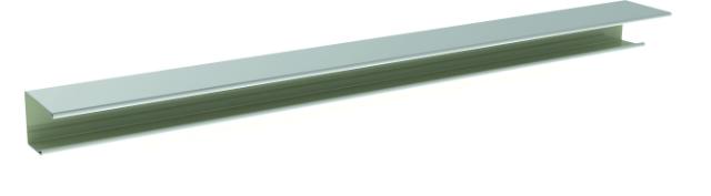 CMC J-randafwerkingsprofiel 25x17x13 mm wit 001 L= 3050 mm