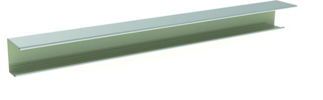 CMC J-randafwerkingsprofiel 25x24,2x13 mm wit 001 L= 3050 mm