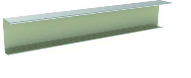 CMC J-randafwerkingsprofiel 25x39,2x13 mm wit 001 L= 3050 mm