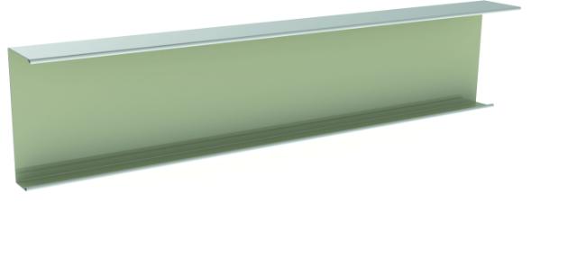 CMC J-randafwerkingsprofiel 25x54,2x13 mm wit 001 L= 3050 mm
