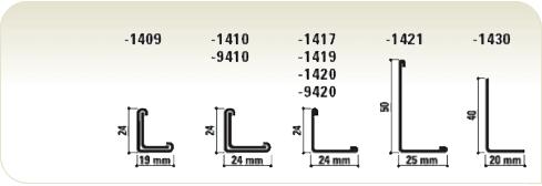 CMC L-randafwerkingsprofiel versterkt 24x24 mm wit 001 L= 3050 mm