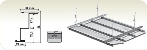 CMC Verstevigend C-profiel 17x22x10 mm L= 892 mm
