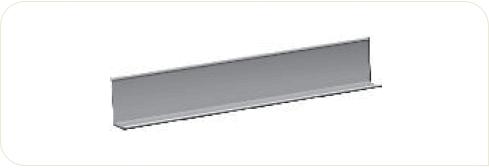 CMC Versterkt L-randafwerkingsprofiel 50x25 mm wit 001 L= 3050 mm
