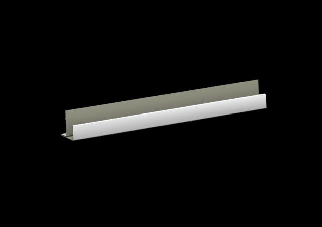 CMC F-profiel 32x16 mm (voor paneeldikte tot 18 mm) wit 001 L= 3200 mm
