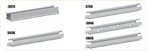 CMC Bandraster 3075 35,4x75mm ongesleufd wit 001 L= 3600 mm
