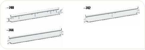 CMC Alu Systeem 740 Hoofdprofiel 38x24 mm wit 01 L= 3600 mm