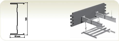 CMC Primaire Structuur I-profiel 120x40 mm L= 6500 mm