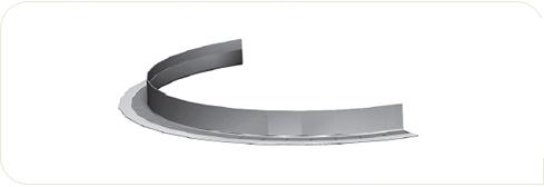 CMC Flexibel muurprofiel 24x24 mm wit L= 2500 mm