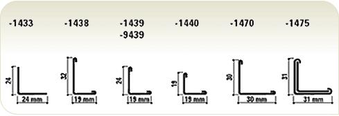 CMC L-hoeklijn 19x24 mm, -1439--901 wit RAL9010 L= 3050 mm