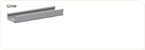 CMC 100,3 mm Bandraster C G2000 35,6x100,3 mm wit 001 L= 3600 mm