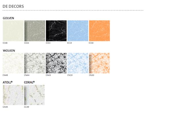 Eurocoustic Tonga kant A inleg Grenat G3 1800x600x22 mm