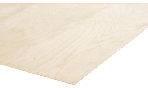 Plywood Fins berken vliegtuigtriplex AB/C EXT 70% PEFC ongestempeld 1550x1550x1,5mm