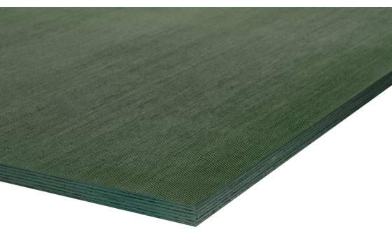 Plywood Interdeck antislip groen berken 120gr/m2 70% PEFC 2500x1250x18mm