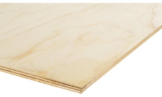 Plywood Radiata-pine B/C rechtkantig WBP FSC Mix 70% 2440x1220x12mm
