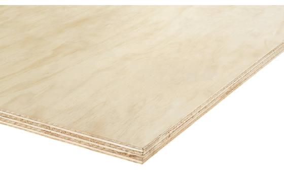 Plywood Radiata-pine B/C rechtkantig WBP FSC Mix 70% 2440x1220x18mm