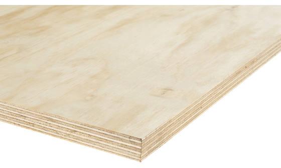 Plywood Radiata-pine B/C rechtkantig WBP FSC Mix 70% 2440x1220x25mm