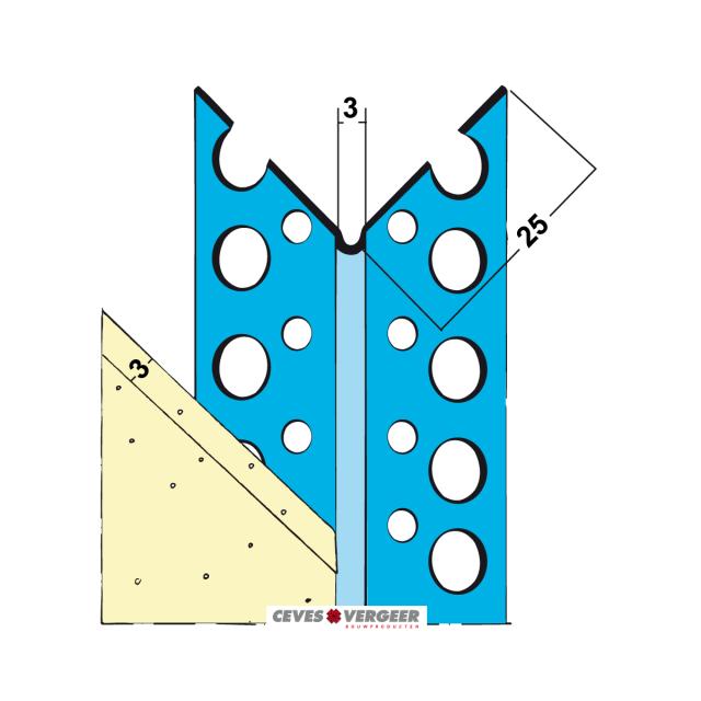 Progyp plus hoekbeschermer aluzink L= 2000mm - 1033-2.00