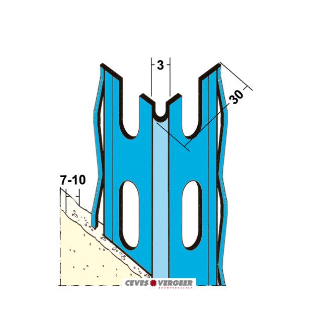 Hoekbeschermer verzinkt staal L= 3000mm - 1042V-3.00