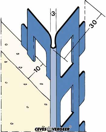 Hoekbeschermer rvs L= 3000mm - 2218-3.00