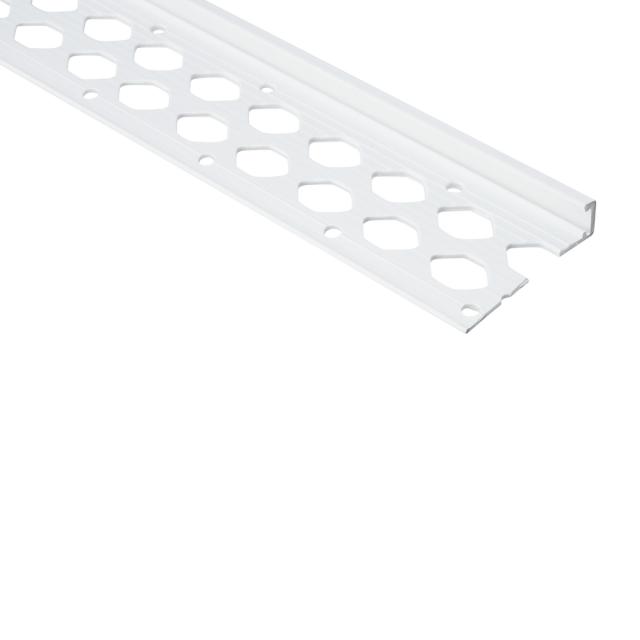 PVC Stucstop 10mm pvc wit L= 3000mm - 38210-3.00-WIT