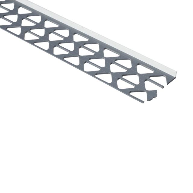 PVC Sokkelprofielm pvc wit L= 2600mm - 38306-2.60-WIT