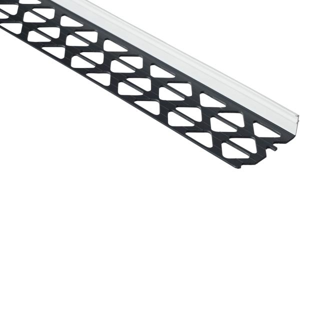 PVC Sokkelprofiel 14mm pvc wit L= 2600mm - 38314-2.60-WIT
