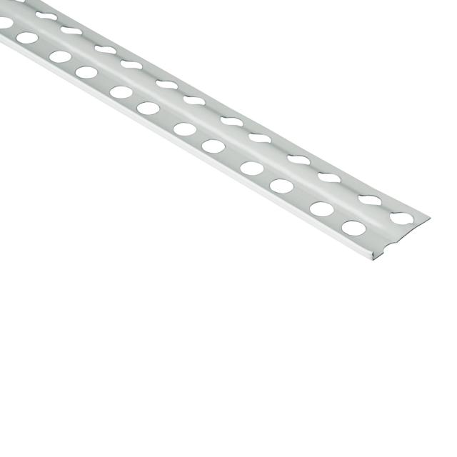 Stucstopprofiel gecoat verzinkt staal wit L= 2700mm - 1236S-2.70-WIT