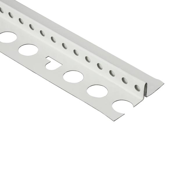 Stucstop/aansluitprofiel voor gipsplaat verzinkt staal L= 3000mm - 1313S-3.00-WIT