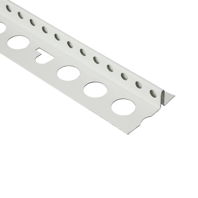 Stucstop/aansluitprofiel voor gipsplaat gecoat verzinkt staal wit L= 3000mm - 1314S-3.00-WIT