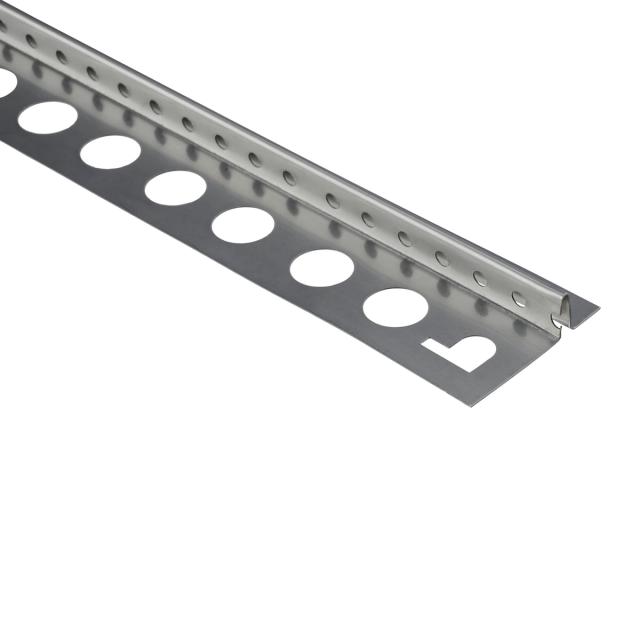 Stucstop/aansluitprofiel rvs L= 3000mm - 1316RVS-3.00