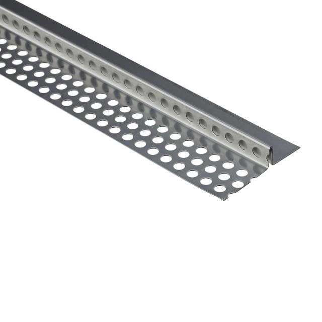 Stucstop/aansluitprofiel rvs L= 2500mm - 1318RVS-2.50