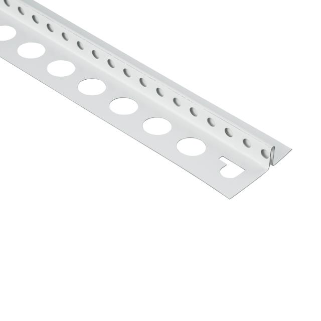Stucstop/aansluitprofiel gecoat verzinkt staal wit L= 3000mm - 1319S-3.00-WIT