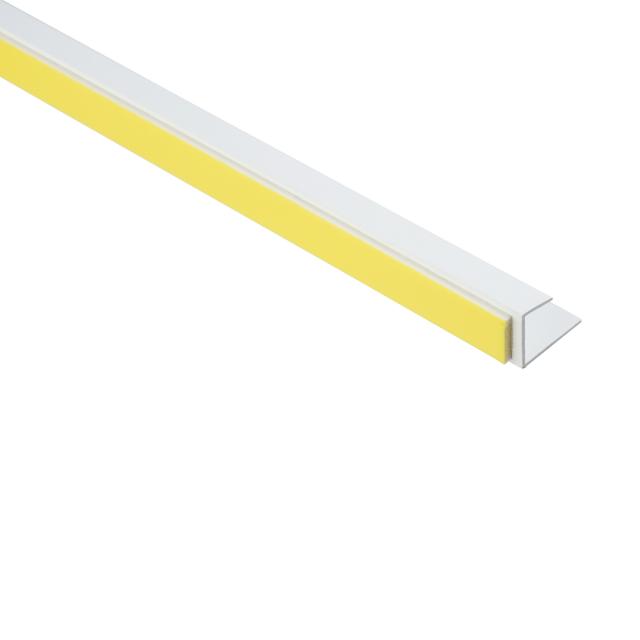 Omvattingsprofiel zelfklevend hard pvc wit L= 3000mm - 3735-3.00-WIT